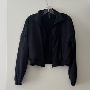 Black Women's Lightweight Zip-Up Jacket